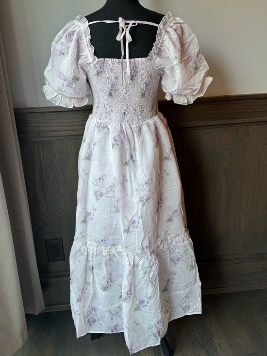 eywol Whimsical Romantic Floral Off-Shoulder Midi Dress in Lavender NWT 3X - Picture 4 of 10